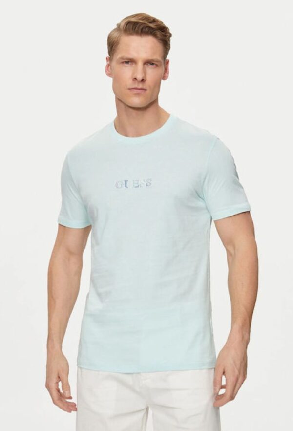 Guess Ανδρικό T-shirt Κοντομάνικο Tιρκουάζ