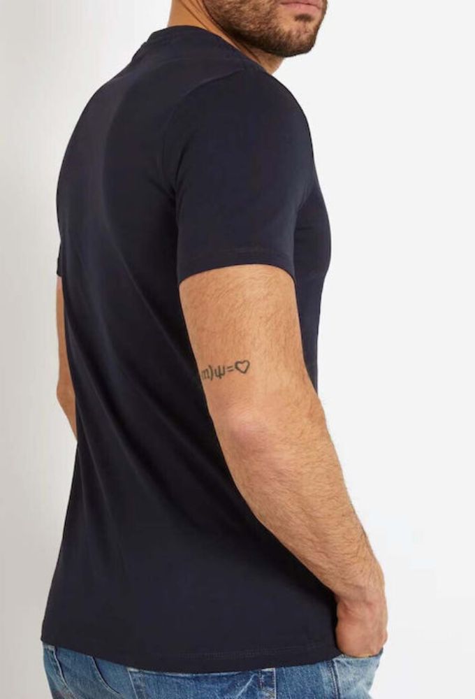 Guess Ανδρικό T-shirt Κοντομάνικο Μπλέ Σκούρο - Image 4
