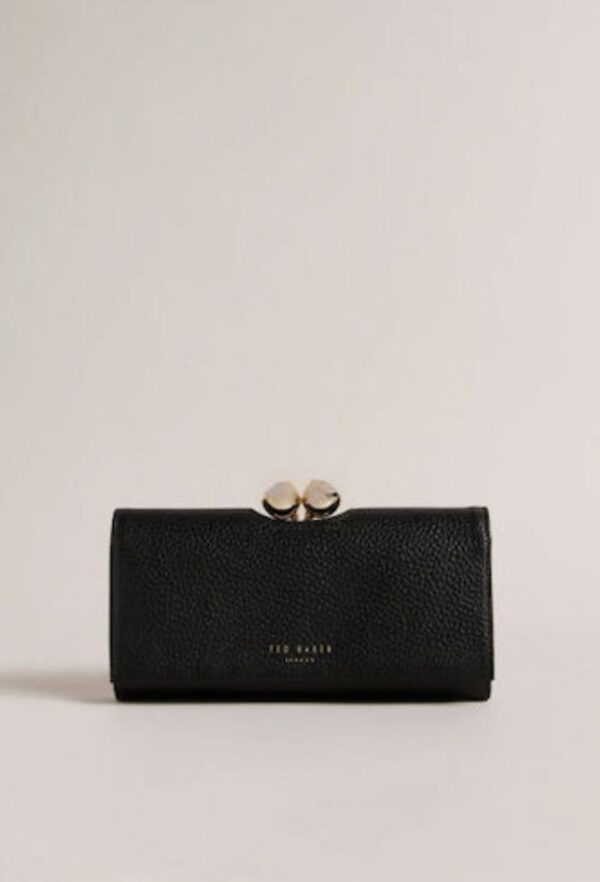 Ted Baker Δερμάτινο Μεγάλο Πορτοφόλι Μαύρο