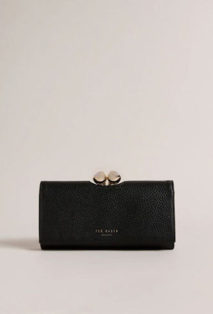 Ted Baker Δερμάτινο Μεγάλο Πορτοφόλι Μαύρο