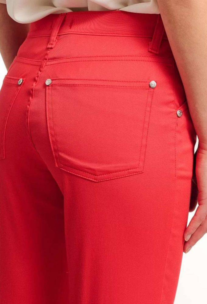 Forel Γυναικείο Παντελόνι Στενό Καπαρντίνα Kοραλί - Image 3