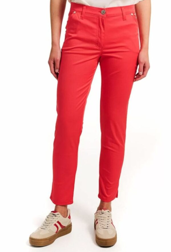 Forel Γυναικείο Παντελόνι Στενό Καπαρντίνα Kοραλί