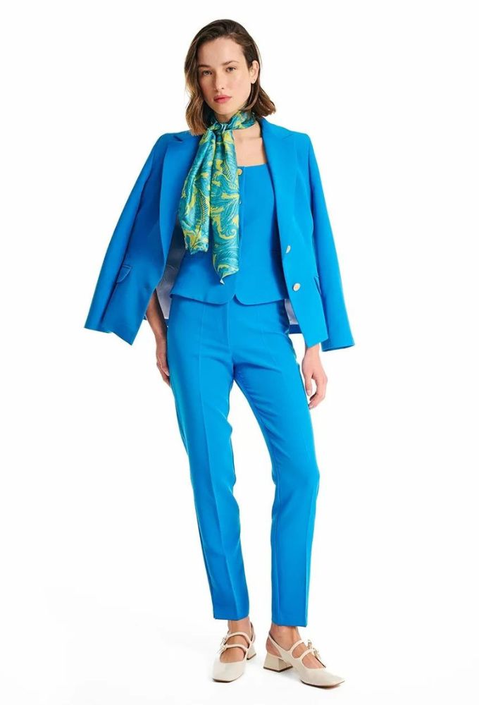 Forel Γυναικείο Παντελόνι Cigarette Μπλέ Ρουά - Image 3