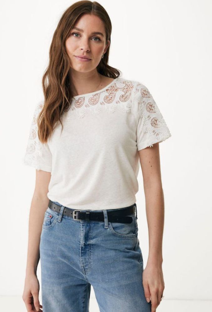 Mexx Fashion Γυναικείο T-shirt Εκρού