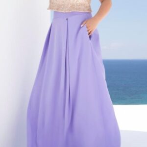 Just Perfect Γυναικεία Maxi Λιλά Φούστα