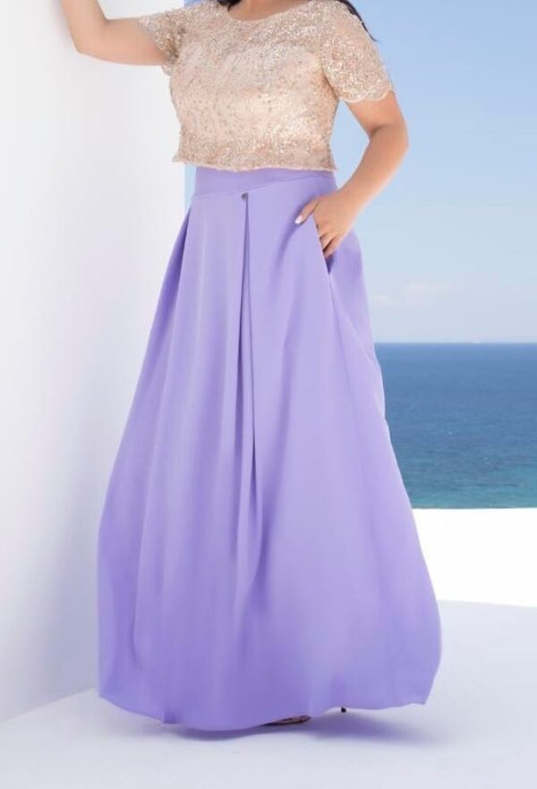 Just Perfect Γυναικεία Maxi Λιλά Φούστα