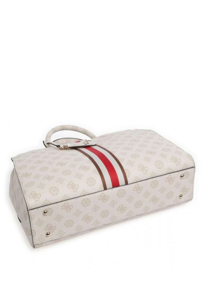 Guess Γυναικεία Τσάντα Χειρός Κρεμ - Image 5