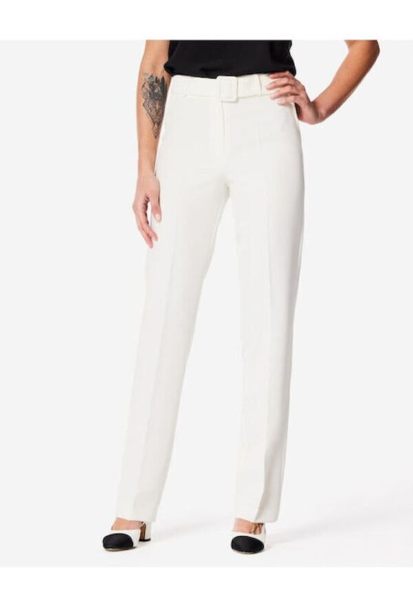 Forel Γυναικείο Yφασμάτινο Παντελόνι Εκρού