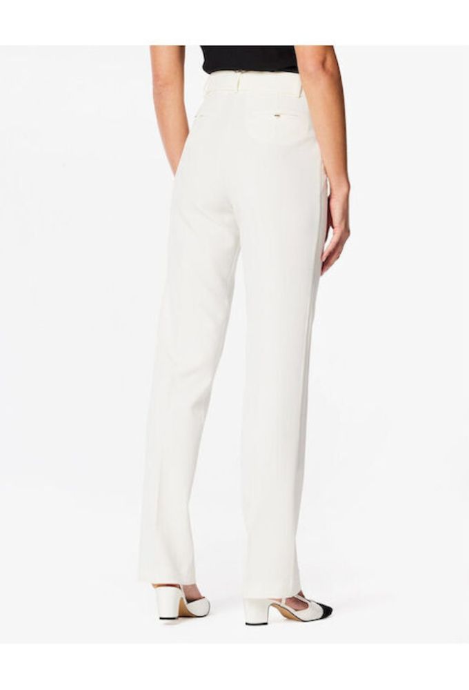 Forel Γυναικείο Yφασμάτινο Παντελόνι Εκρού - Image 2