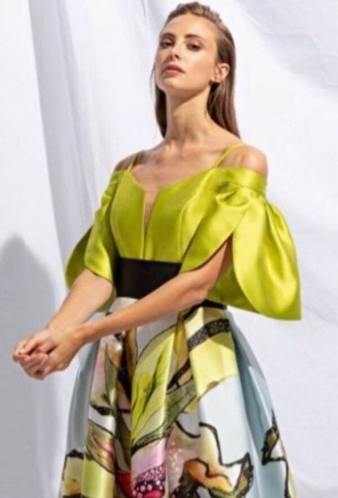 Mischalis Γυναικείο Τοπ Σατέν Λάιμ - Image 3