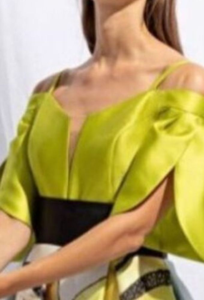 Mischalis Γυναικείο Τοπ Σατέν Λάιμ - Image 2