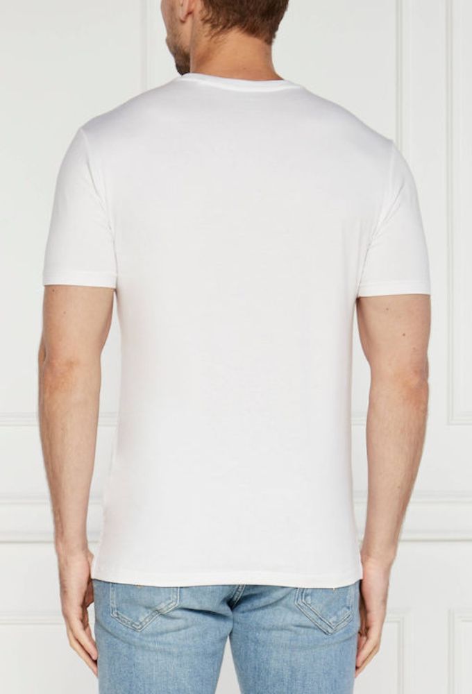 Guess Ανδρικό T-shirt Κοντομάνικο White - Image 4