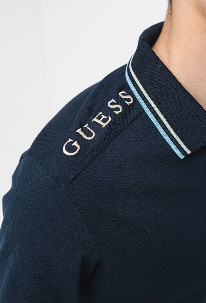 Guess Ανδρική Μπλούζα Μακρυμάνικη Μπλε Σκούρο - Image 2