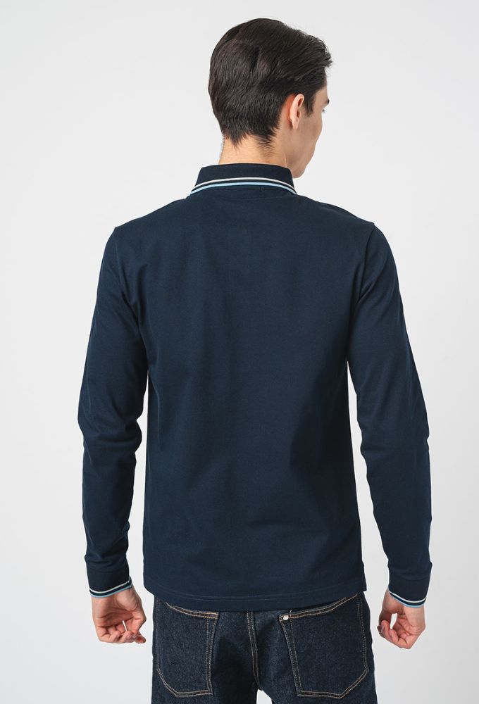 Guess Ανδρική Μπλούζα Μακρυμάνικη Μπλε Σκούρο - Image 4