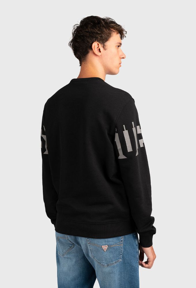 Guess Ανδρικό Φούτερ Μαύρο - Image 3