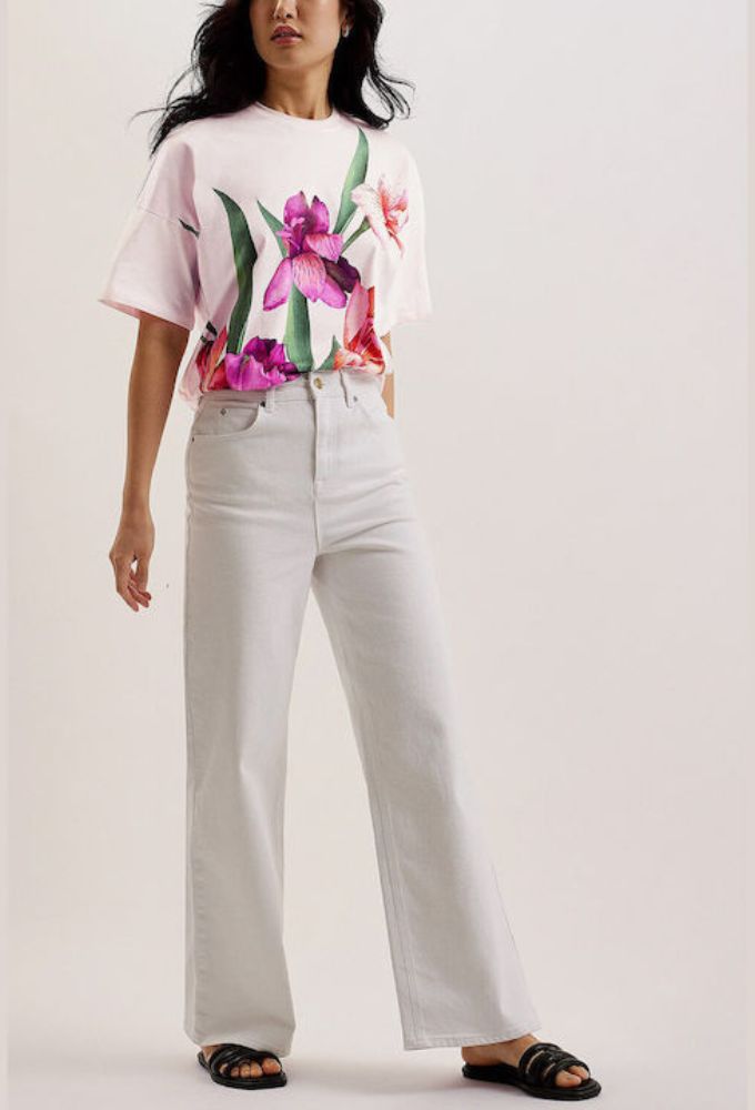 Ted Baker Γυναικείο T-shirt Floral Ροζ - Image 2
