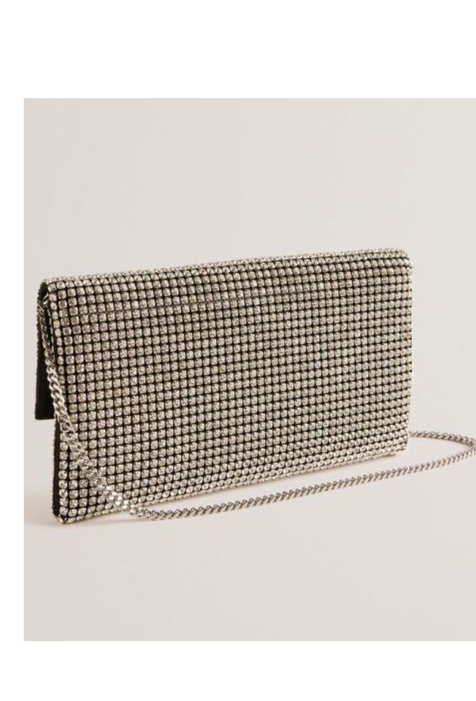 Ted Baker Γυναικείος Φάκελος Kristn Crystal Log 276903 Aσημί - Image 3