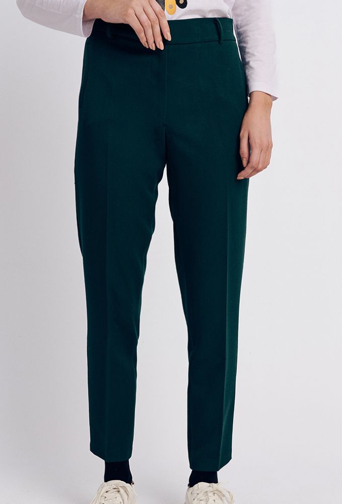 Forel Γυναικείο Υφασμάτινο Παντελόνι Πράσινο - Image 3