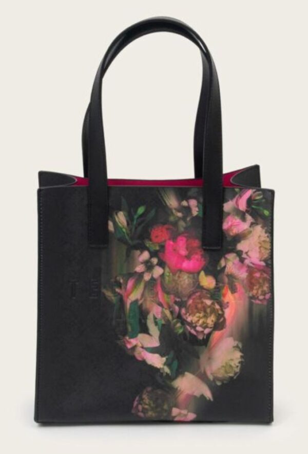 Ted Baker Γυναικεία Τσάντα Ώμου Μαύρη με Σχέδιο Floral