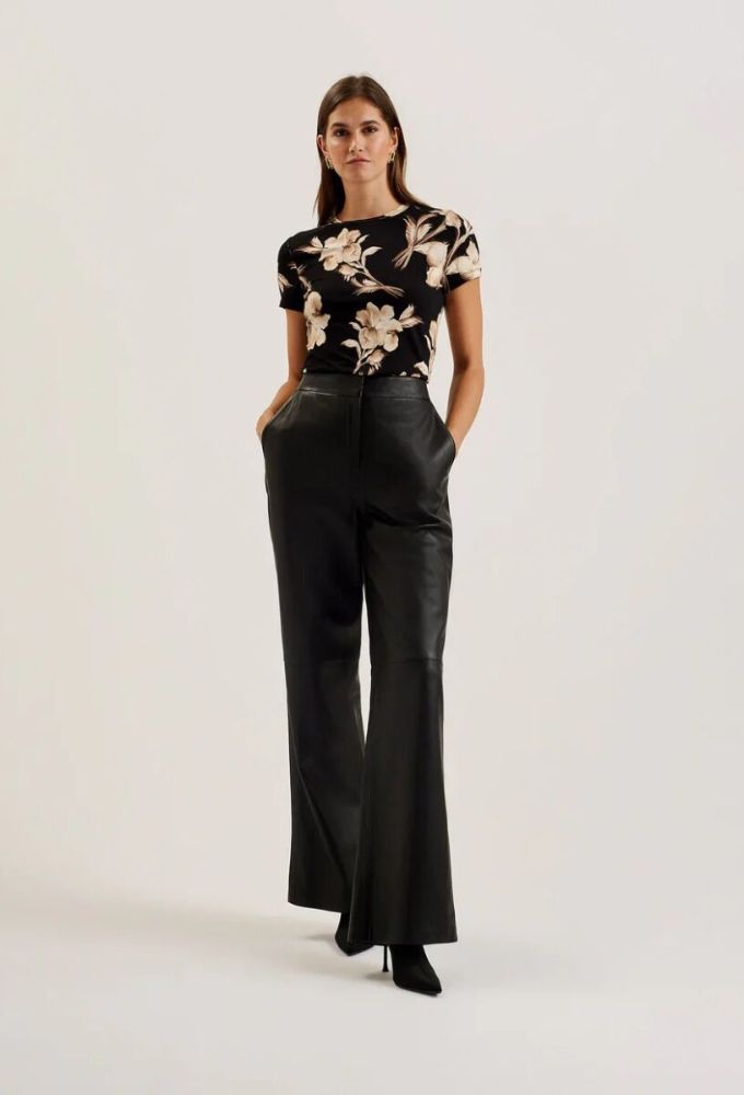 Ted Baker Γυναικείο T-shirt Floral Mαύρο - Image 2