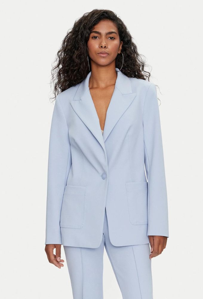 Guess Γυναικείο Σακάκι Γαλάζιο