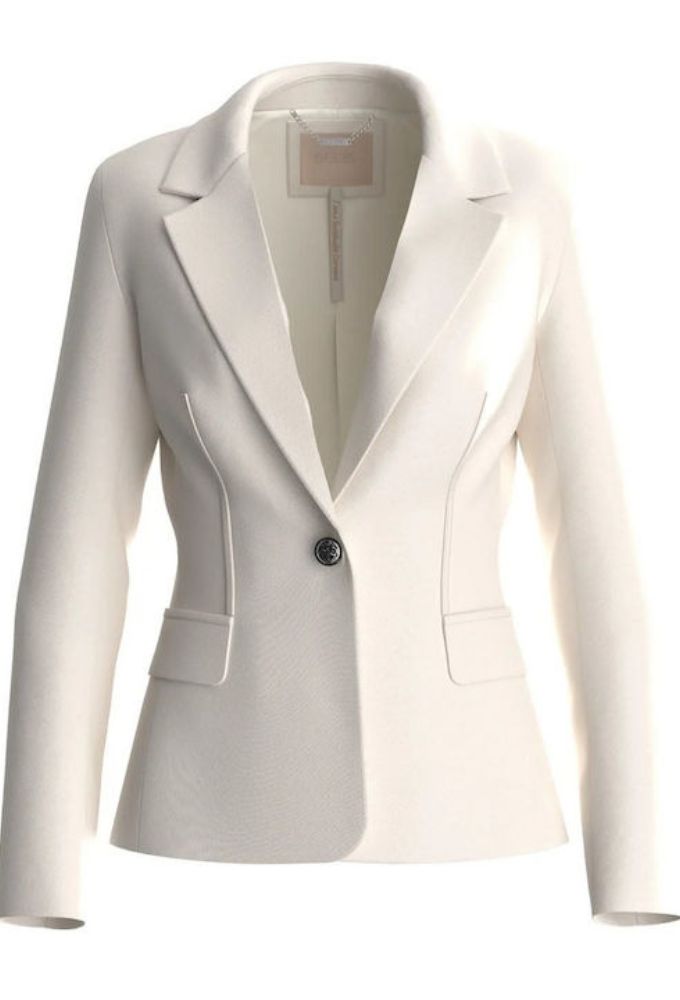 Guess Γυναικείο Σακάκι Iβουάρ - Image 5