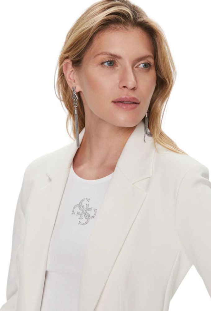 Guess Γυναικείο Σακάκι Iβουάρ - Image 3