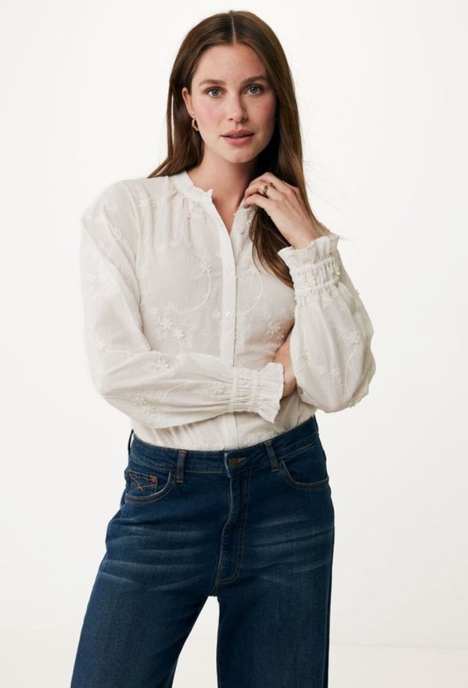 Mexx Fashion Γυναικείo Πουκάμισο Kρεμ