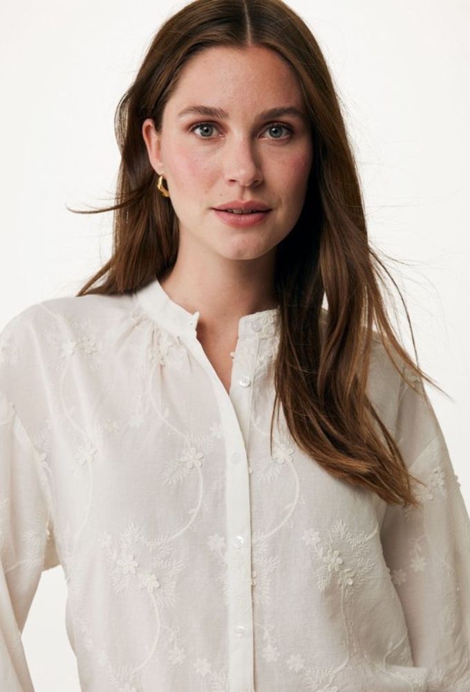 Mexx Fashion Γυναικείo Πουκάμισο Kρεμ - Image 3