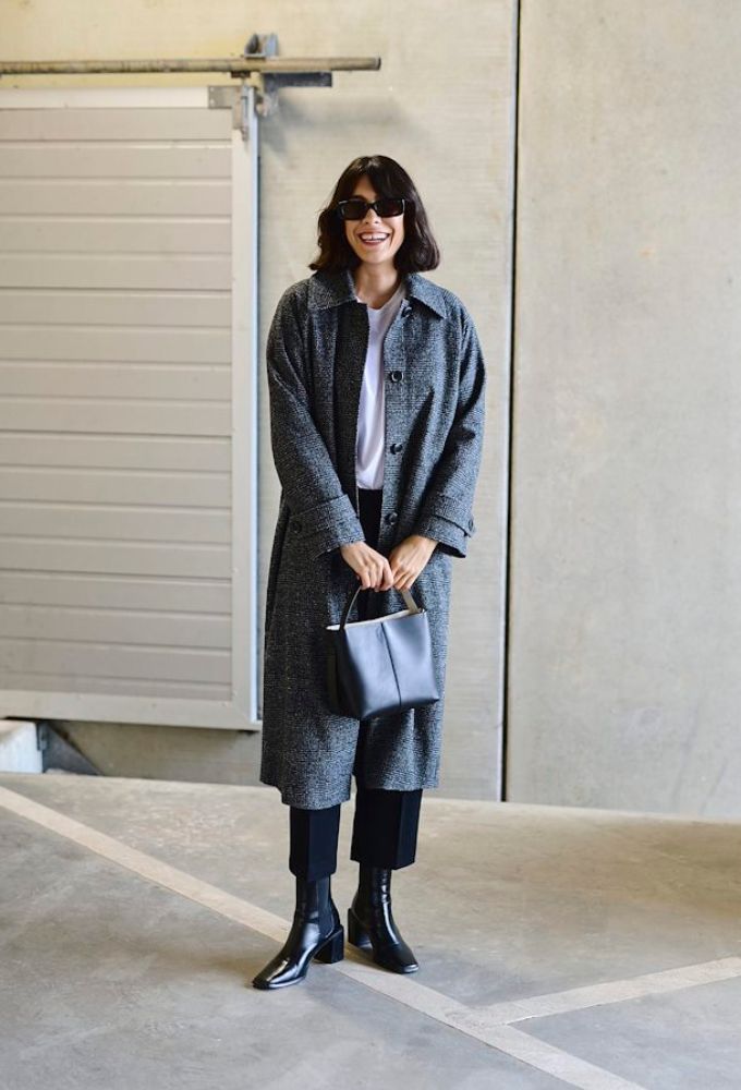 Kaffe Γυναικείο Γκρί Midi Παλτό - Image 4