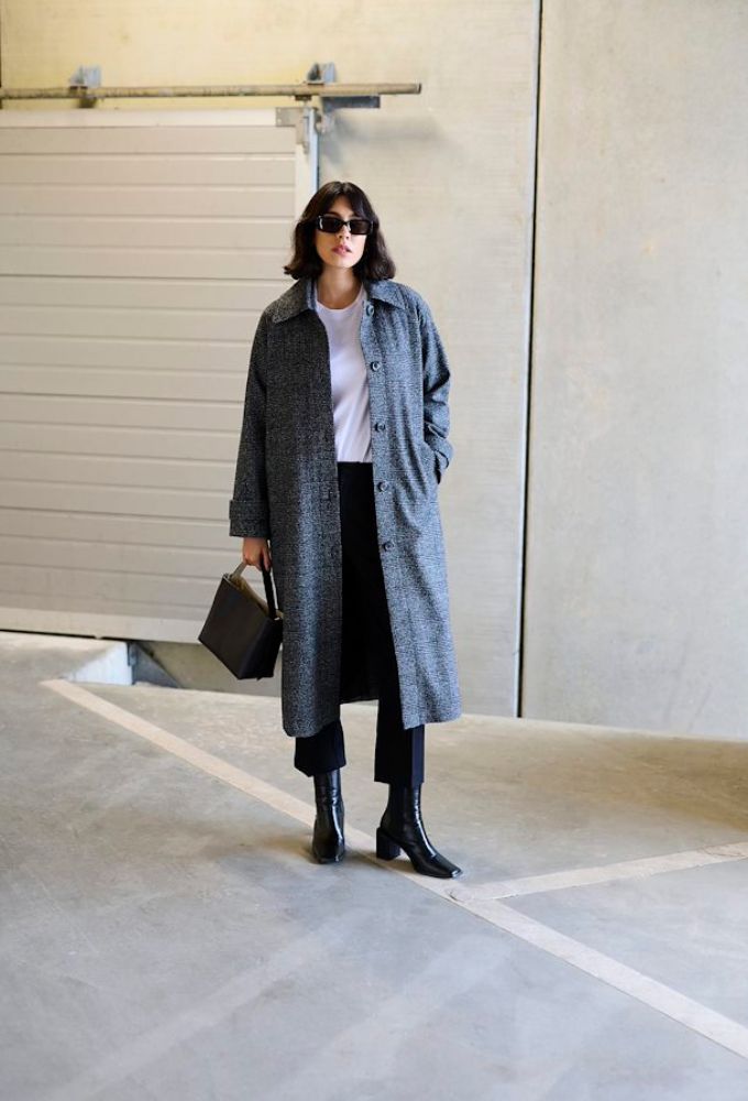 Kaffe Γυναικείο Γκρί Midi Παλτό - Image 3