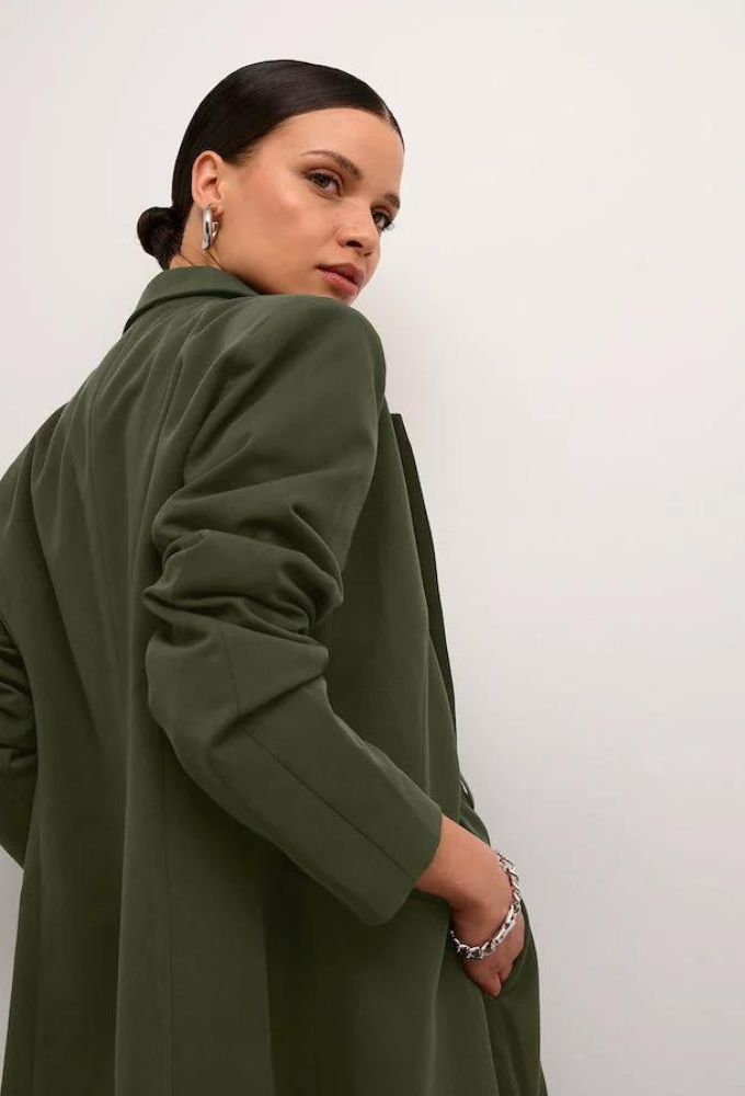 Kaffe Γυναικείο Σακάκι Χακί - Image 3