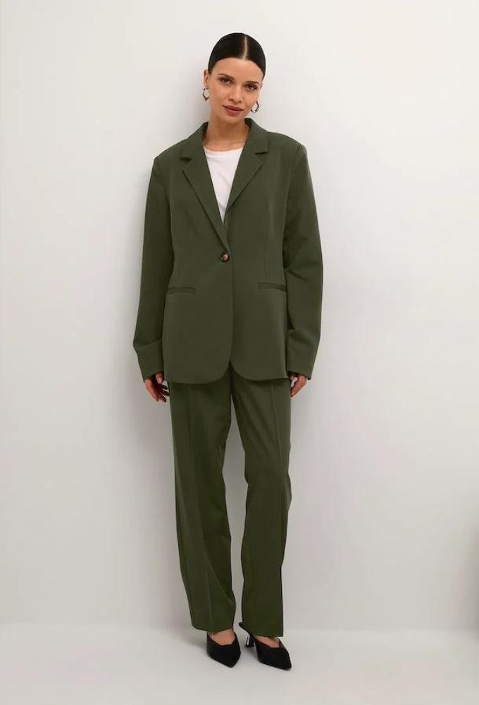 Kaffe Γυναικείο Σακάκι Χακί - Image 2