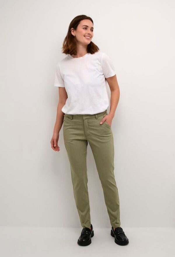 Kaffe KAlea Γυναικείο Παντελόνι Πράσινο Ανοιχτό