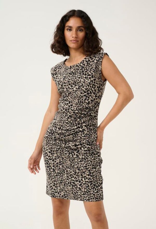 Kaffe KAindia Λεοπάρ Midi Φόρεμα