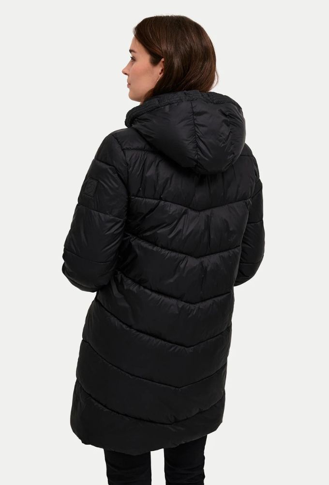 Kaffe Μπουφάν Susanne Μαύρο Regular Fit Midi - Image 2