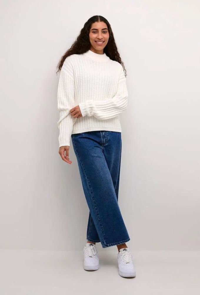 Kaffe KAbess Γυναικείο Πουλόβερ Εκρού Regular Fit - Image 2