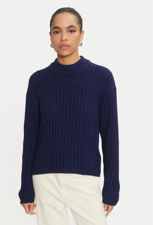 Kaffe Γυναικείο Πουλόβερ Μπλε Σκούρο Loose Fit