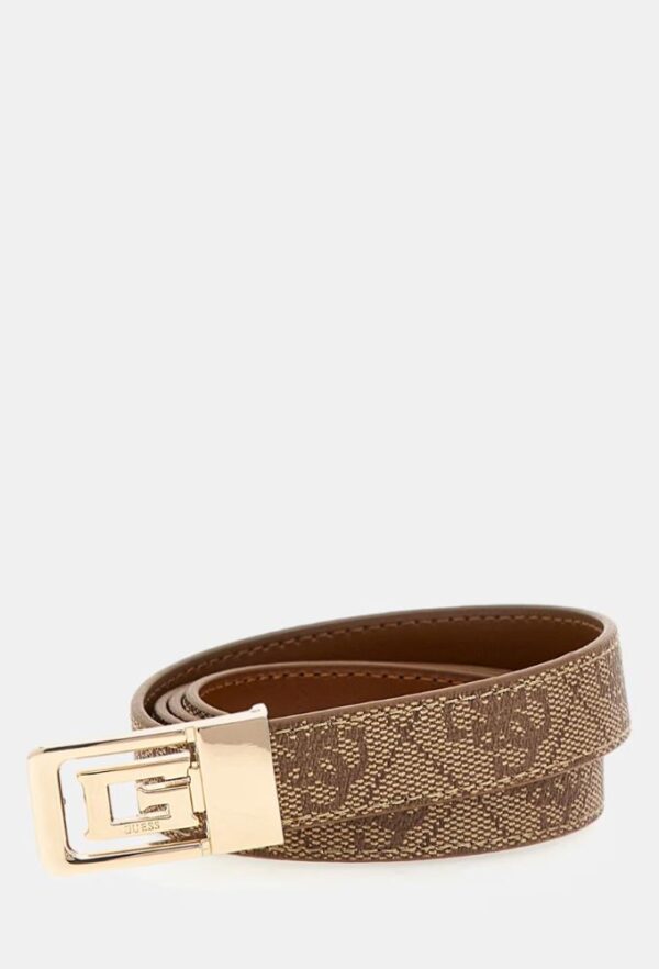 Guess Γυναικεία Ζώνη Nolana Μπεζ/Καφέ με λογότυπο 4g