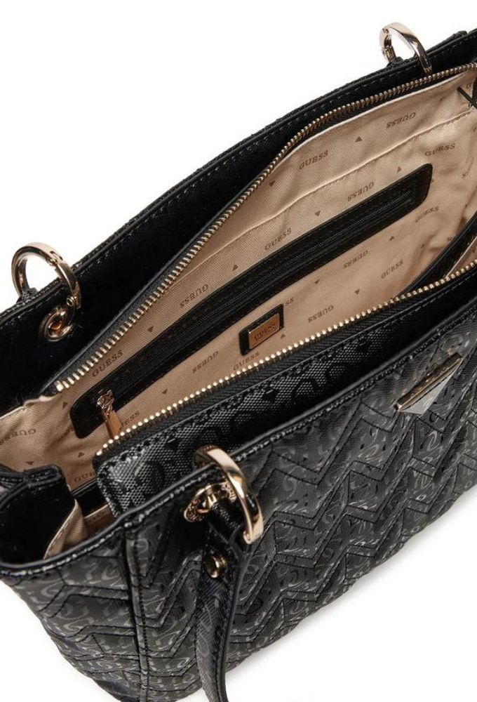 Guess Γυναικεία Τσάντα Ώμου Μαύρη - Image 3