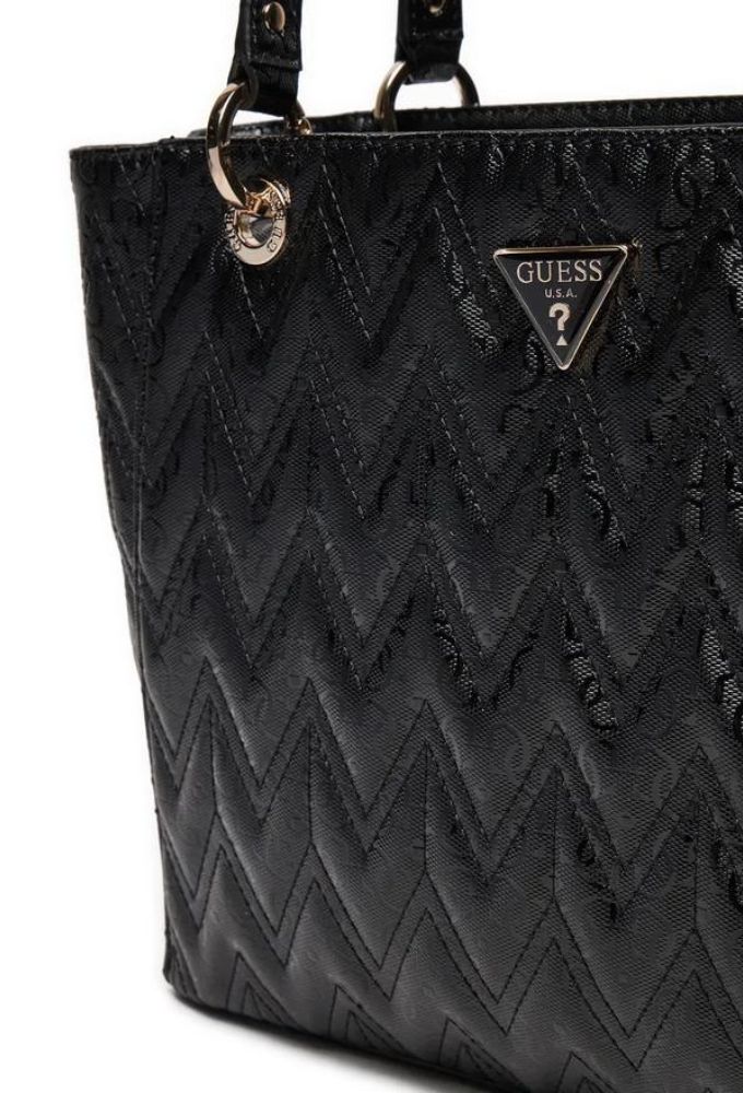 Guess Γυναικεία Τσάντα Ώμου Μαύρη - Image 4