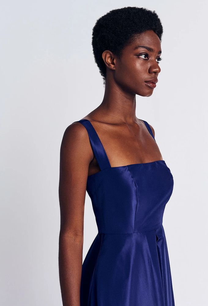 Forel Φόρεμα Cocktail Midi Μπλέ Μελάνι - Image 3