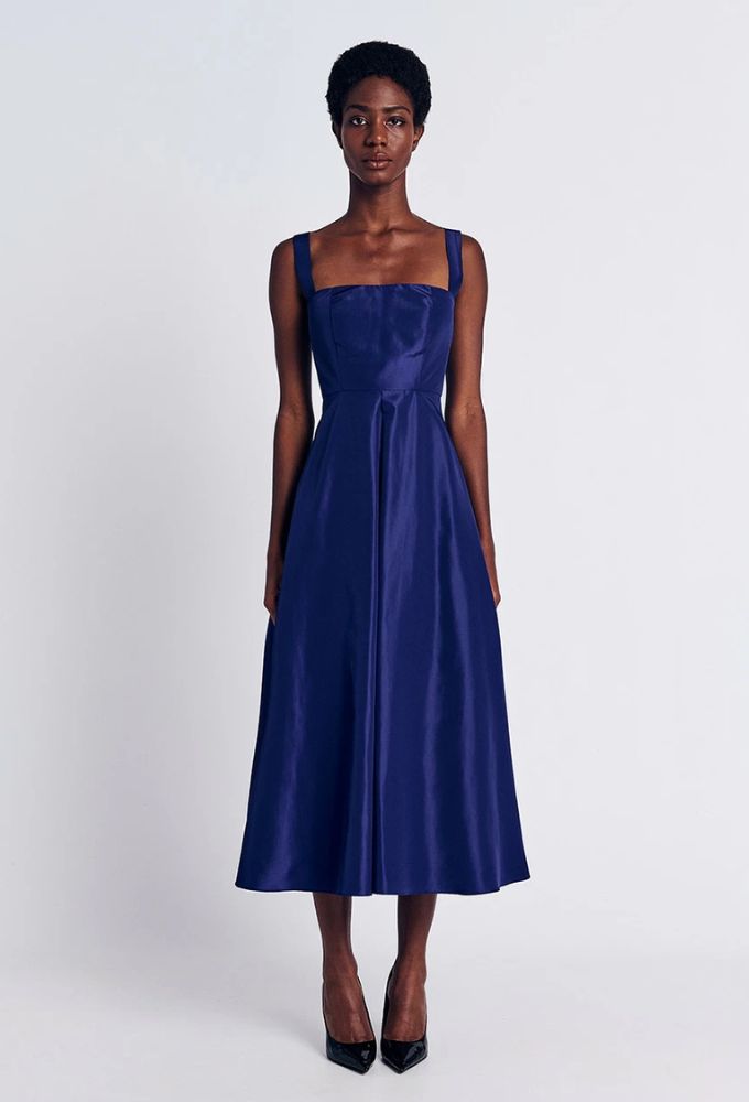 Forel Φόρεμα Cocktail Midi Μπλέ Μελάνι