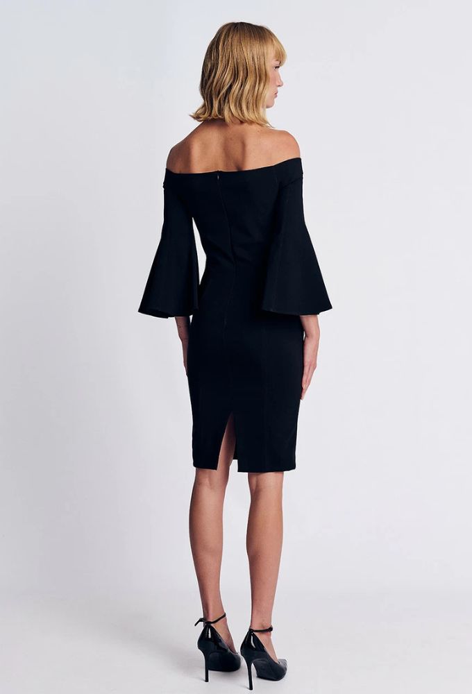 Forel Pencil Μαύρο με Λεπτομέρεια στα Μανίκια - Image 2