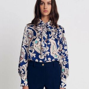 Forel Εμπριμέ Satin Πουκάμισο