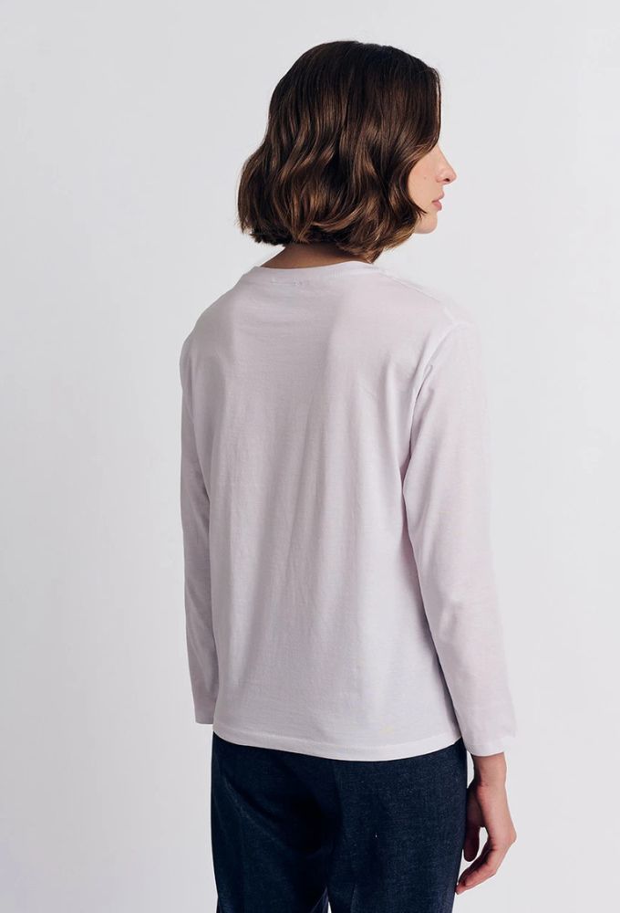 Forel Μπλούζα Bαμβακερή με Σχέδιο Λευκή - Image 3