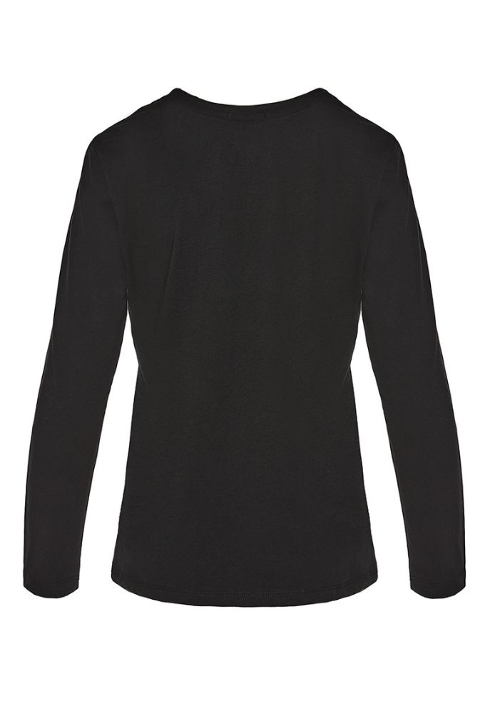 Forel Μπλούζα Bαμβακερή με Σχέδιο Mαύρη - Image 3