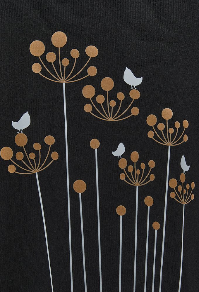 Forel Μπλούζα Bαμβακερή με Σχέδιο Mαύρη - Image 2