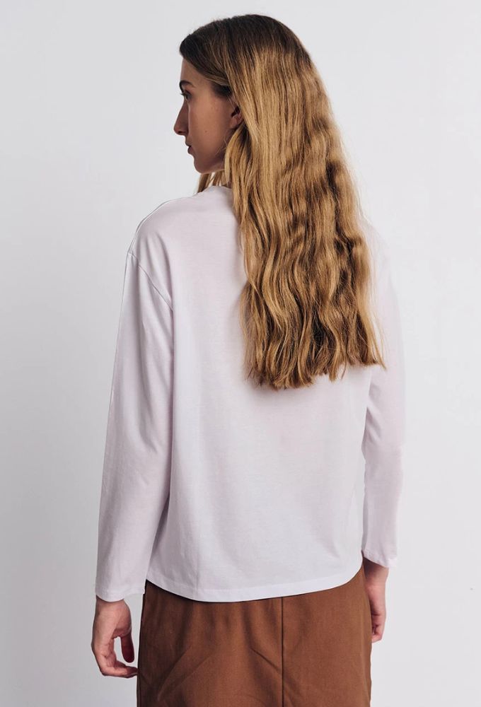 Forel Μπλούζα Bαμβακερή με Σχέδιο Λευκή - Image 3