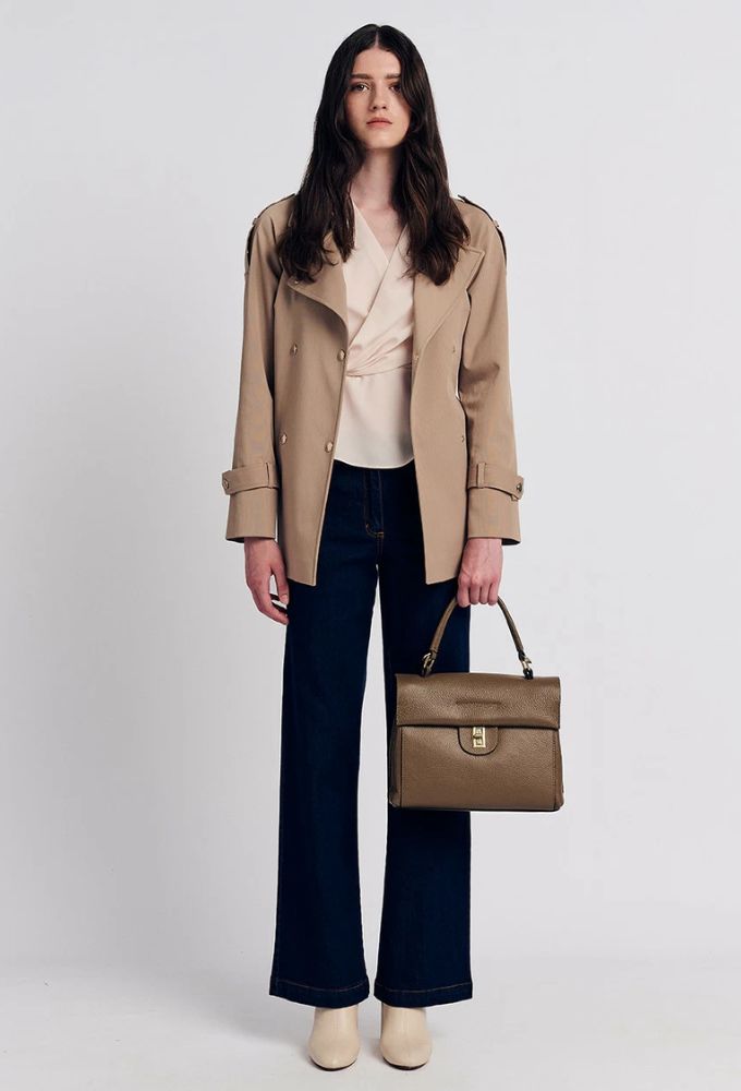 Forel Γυναικεία Μπλούζα Αμάνικη Κρουαζέ Βανίλια - Image 4